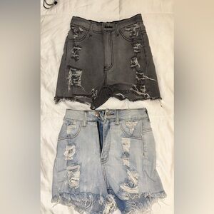 Fashionnova Denim ripped shorts